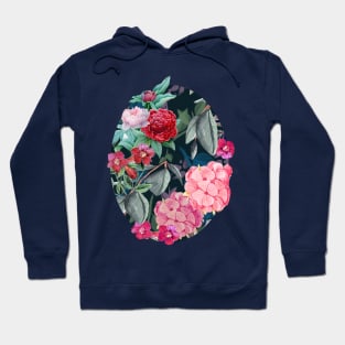 Floral on Dark Background Hoodie